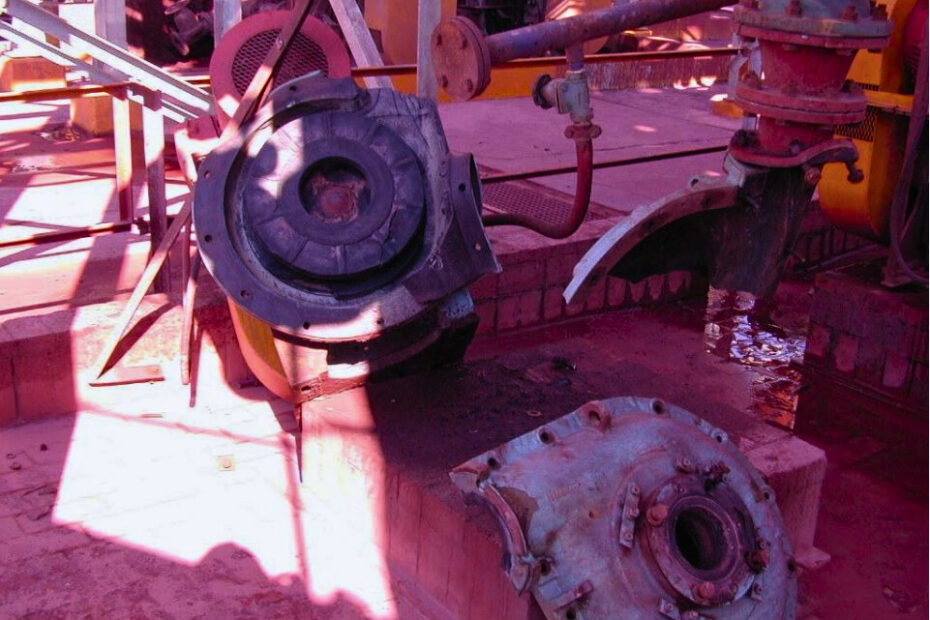 Exploded centrifugal pump